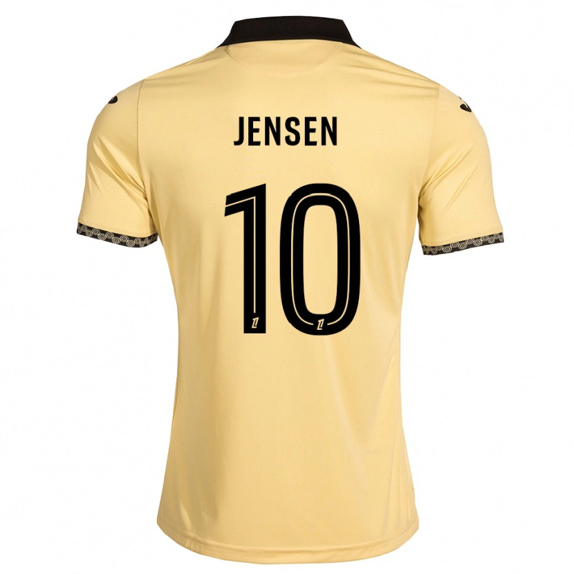 Danxen Heren Isak Jensen #10 Navajo Wit Zwart Uitshirt Uittenue 2026/27 T-Shirt België