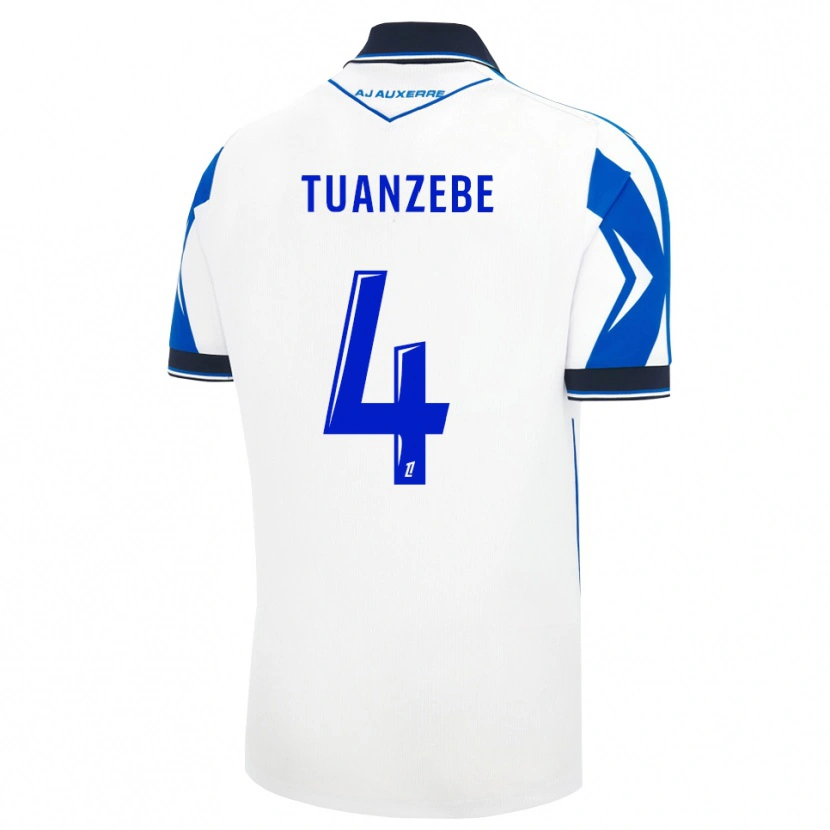 Danxen Heren Axel Tuanzebe #4 Zwart Wit Blauw Thuisshirt Thuistenue 2026/27 T-Shirt België