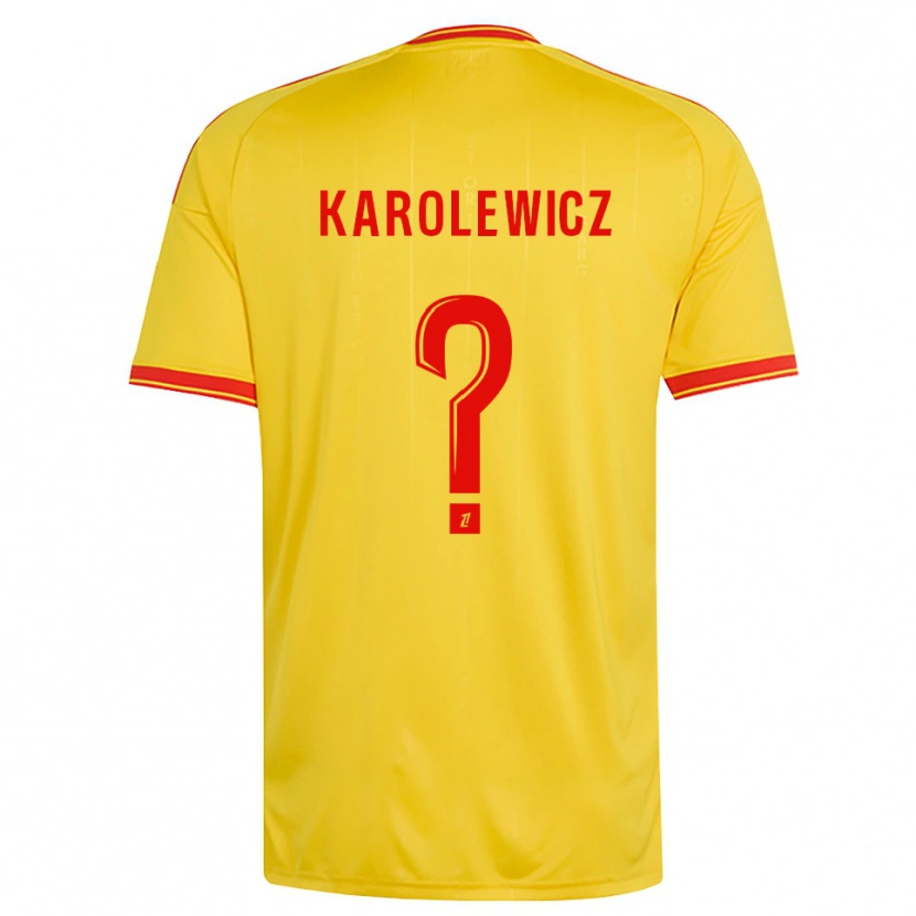 Danxen Heren Roman Karolewicz #0 Goud Oranje Rood Thuisshirt Thuistenue 2026/27 T-Shirt België