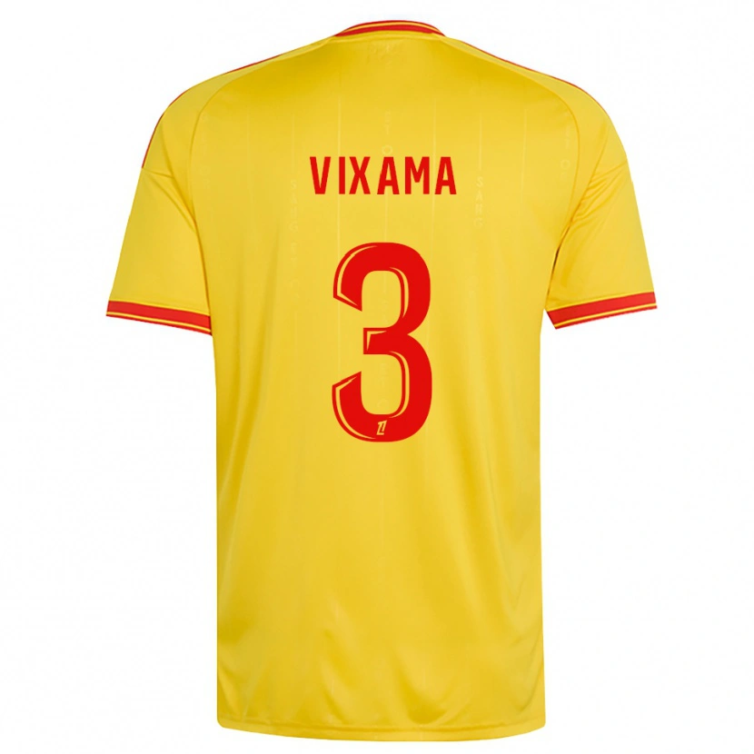 Danxen Heren Davidson Vixama #3 Goud Oranje Rood Thuisshirt Thuistenue 2026/27 T-Shirt België