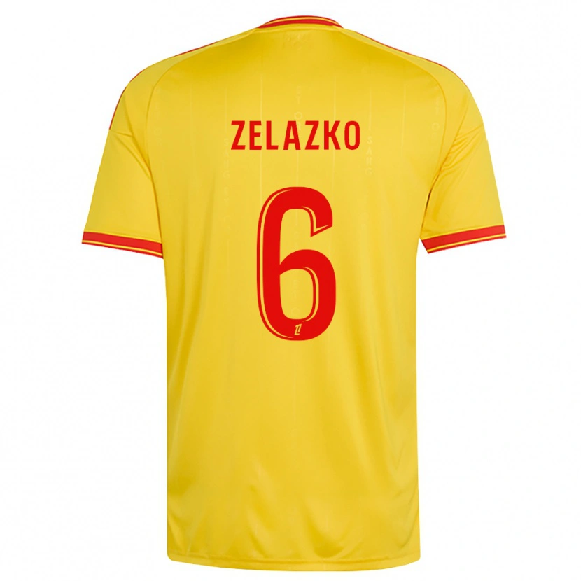 Danxen Heren Robin Zelazko #6 Goud Oranje Rood Thuisshirt Thuistenue 2026/27 T-Shirt België