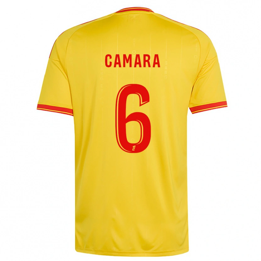 Danxen Heren Mamadou Camara #6 Goud Oranje Rood Thuisshirt Thuistenue 2026/27 T-Shirt België