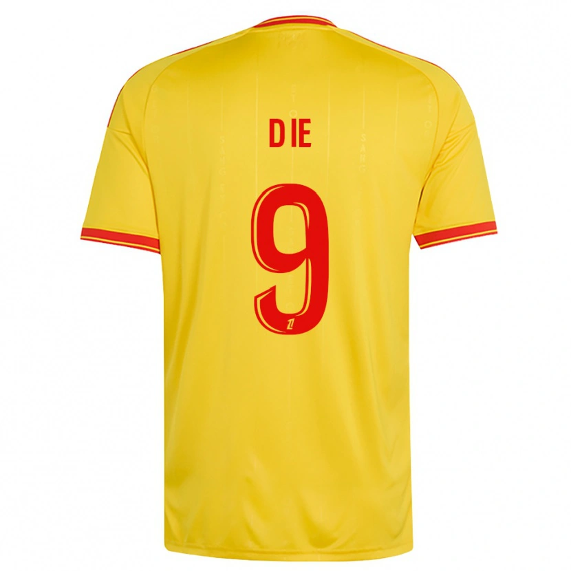 Danxen Heren Manassé Die #9 Goud Oranje Rood Thuisshirt Thuistenue 2026/27 T-Shirt België