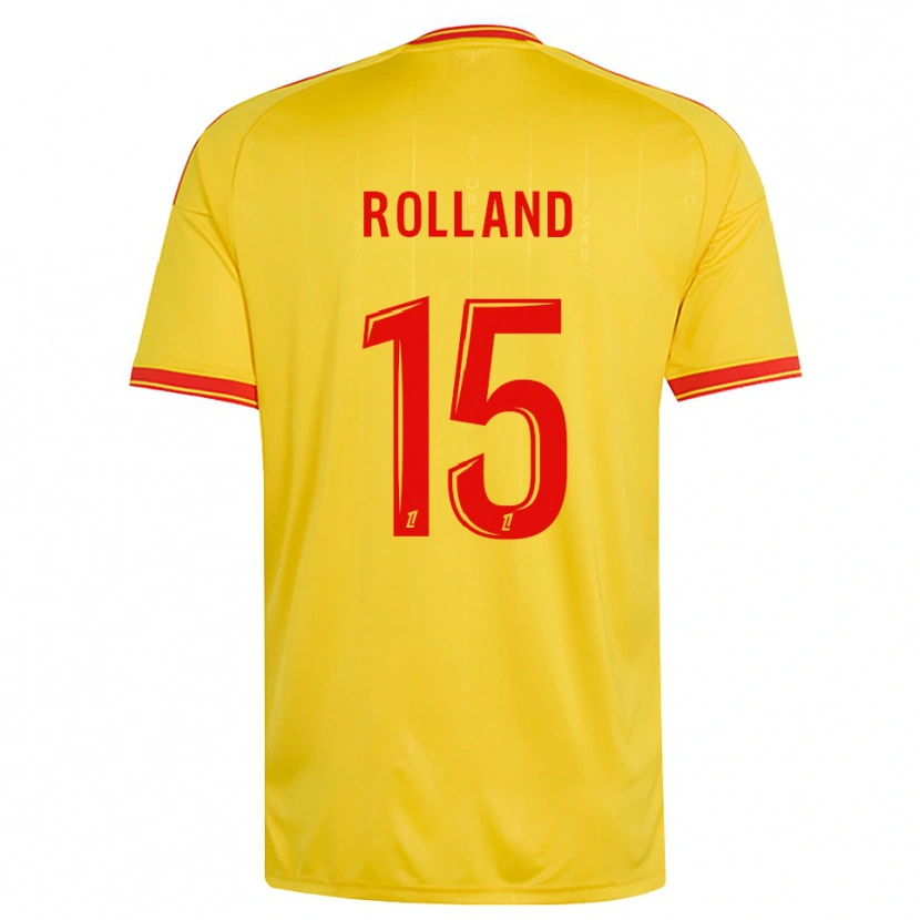 Danxen Heren Paul Rolland #15 Goud Oranje Rood Thuisshirt Thuistenue 2026/27 T-Shirt België