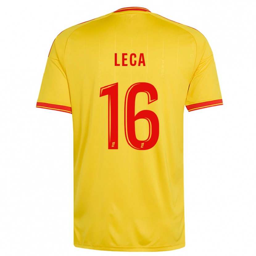 Danxen Heren Jean-Louis Leca #16 Goud Oranje Rood Thuisshirt Thuistenue 2026/27 T-Shirt België