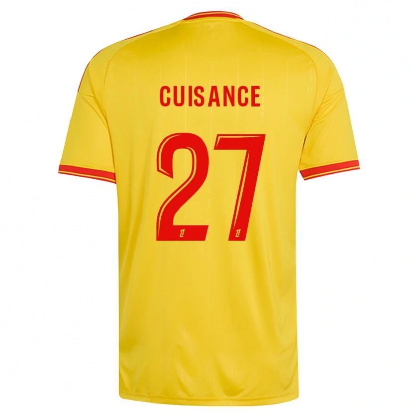 Danxen Heren Michaël Cuisance #27 Goud Oranje Rood Thuisshirt Thuistenue 2026/27 T-Shirt België
