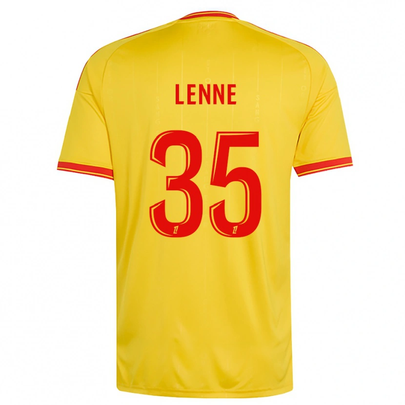 Danxen Heren Oscar Lenne #35 Goud Oranje Rood Thuisshirt Thuistenue 2026/27 T-Shirt België