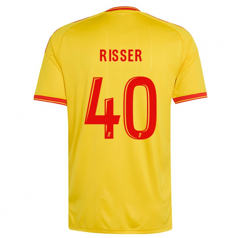 Danxen Heren Robin Risser #40 Goud Oranje Rood Thuisshirt Thuistenue 2026/27 T-Shirt België