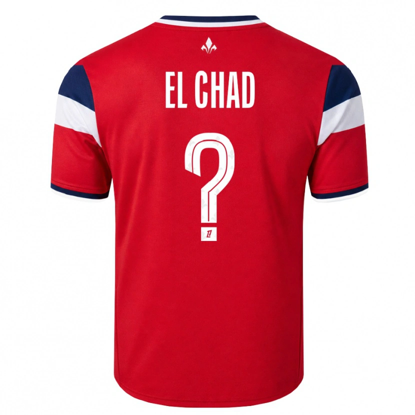 Danxen Heren Nesryne El Chad #0 Rood Wit Koninklijk Blauw Thuisshirt Thuistenue 2026/27 T-Shirt België