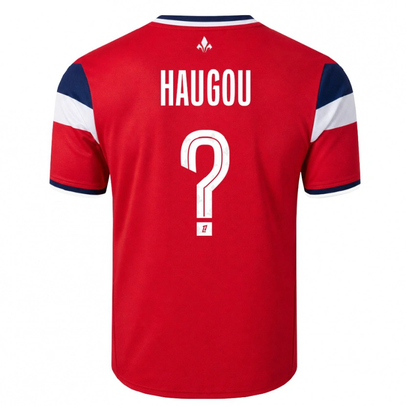 Danxen Heren Pauline Haugou #0 Rood Wit Koninklijk Blauw Thuisshirt Thuistenue 2026/27 T-Shirt België