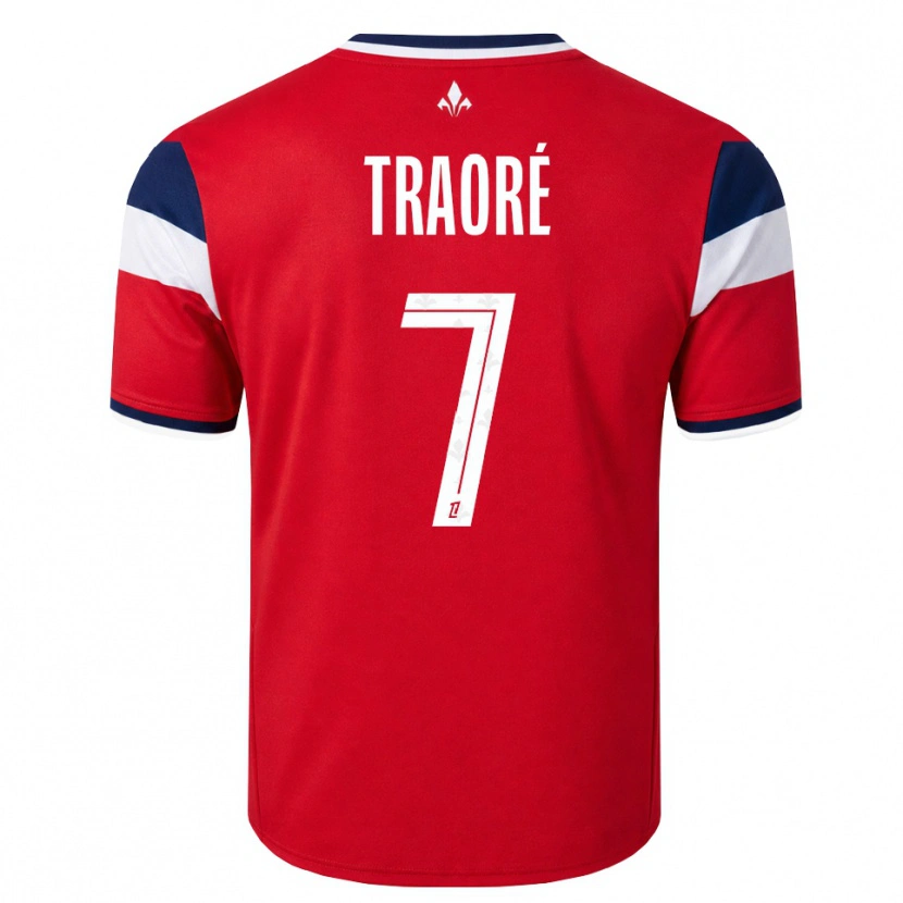Danxen Heren Yéli Traoré #7 Rood Wit Koninklijk Blauw Thuisshirt Thuistenue 2026/27 T-Shirt België
