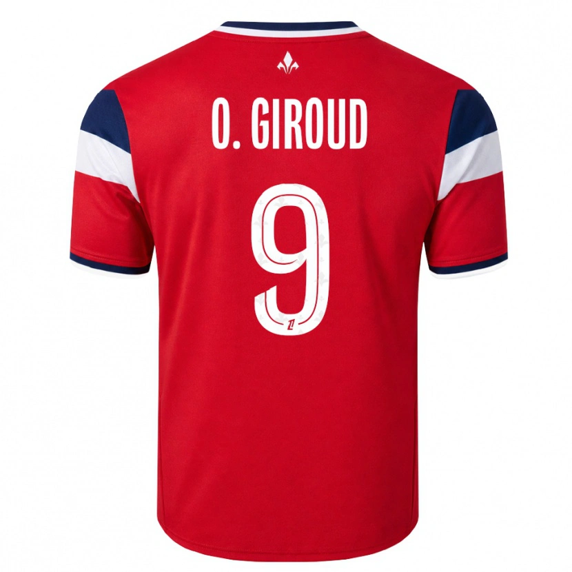 Danxen Heren Olivier Giroud #9 Rood Wit Koninklijk Blauw Thuisshirt Thuistenue 2026/27 T-Shirt België