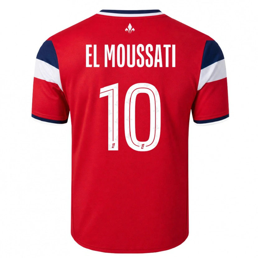 Danxen Heren Redouane El Moussati #10 Rood Wit Koninklijk Blauw Thuisshirt Thuistenue 2026/27 T-Shirt België