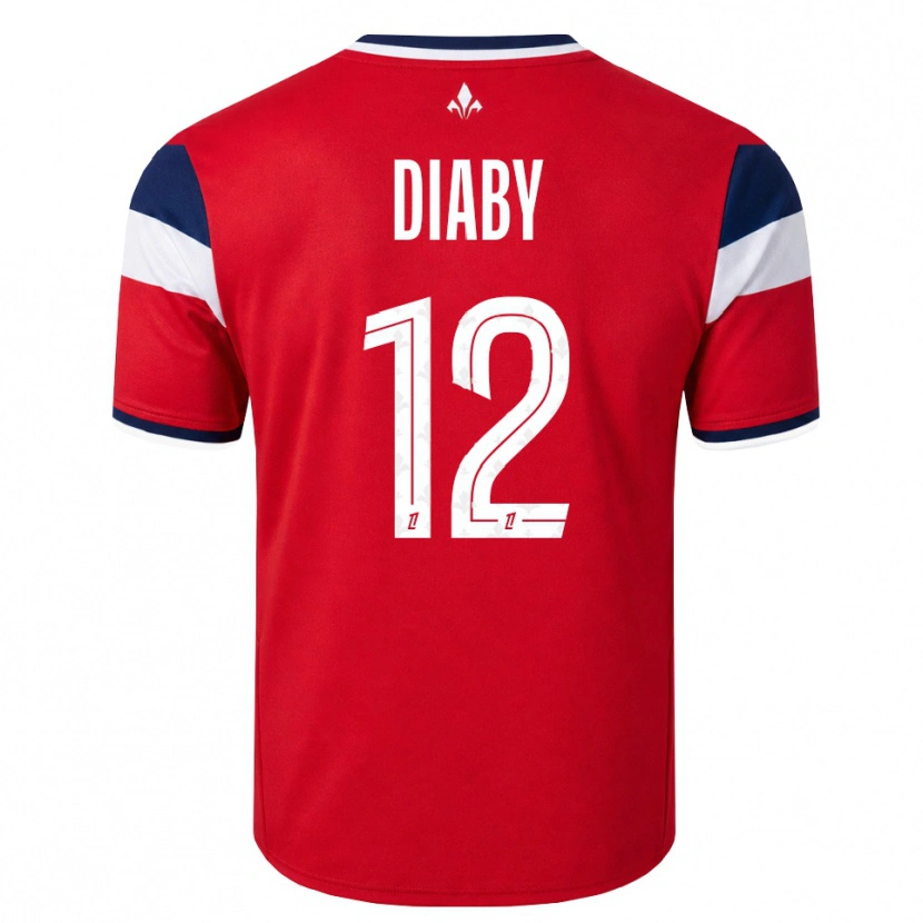 Danxen Heren Bafodé Diaby #12 Rood Wit Koninklijk Blauw Thuisshirt Thuistenue 2026/27 T-Shirt België