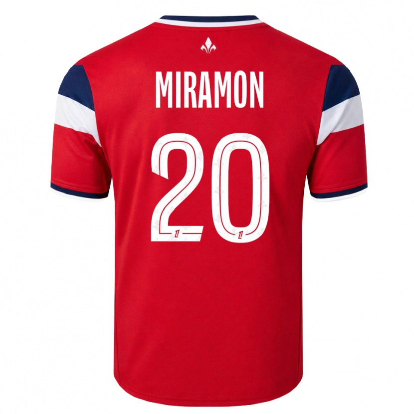 Danxen Heren Ignacio Miramón #20 Rood Wit Koninklijk Blauw Thuisshirt Thuistenue 2026/27 T-Shirt België
