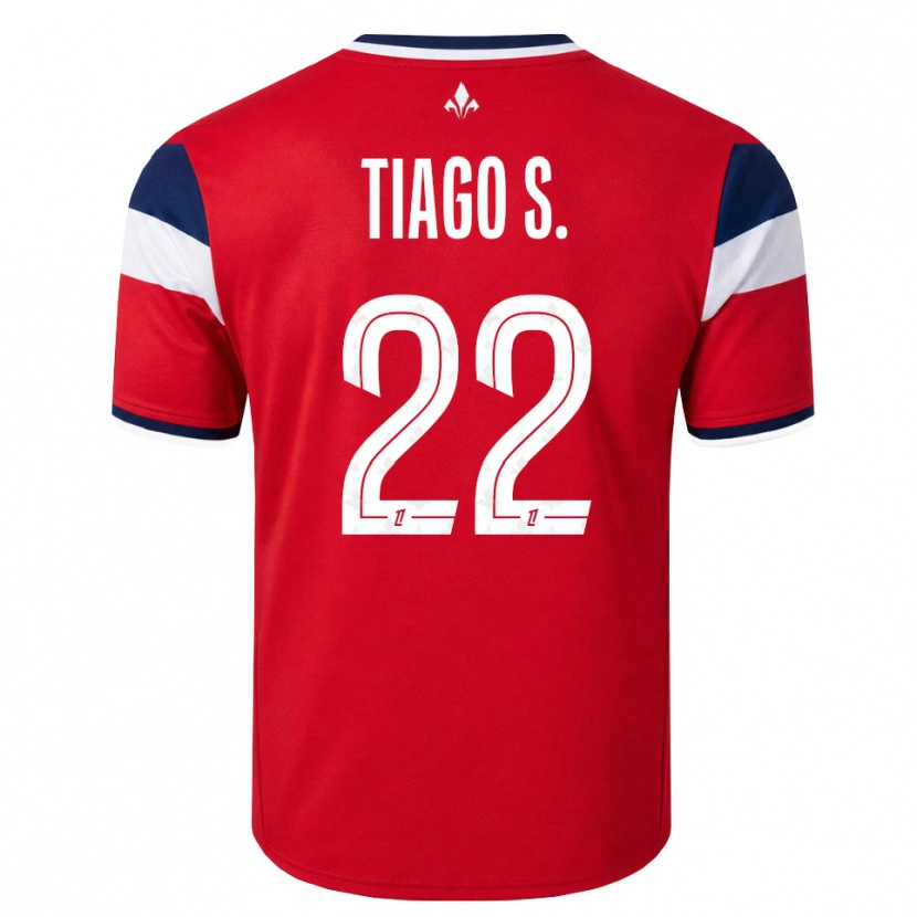 Danxen Heren Tiago Santos #22 Rood Wit Koninklijk Blauw Thuisshirt Thuistenue 2026/27 T-Shirt België