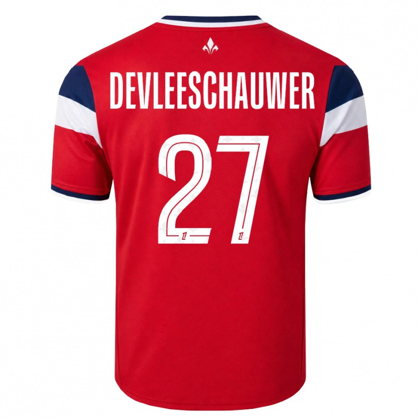 Danxen Heren Gwenaëlle Devleeschauwer #27 Rood Wit Koninklijk Blauw Thuisshirt Thuistenue 2026/27 T-Shirt België