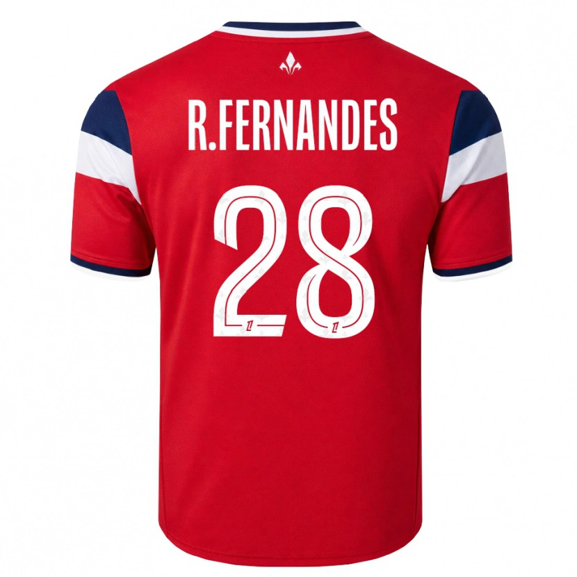 Danxen Heren Rafael Fernandes #28 Rood Wit Koninklijk Blauw Thuisshirt Thuistenue 2026/27 T-Shirt België