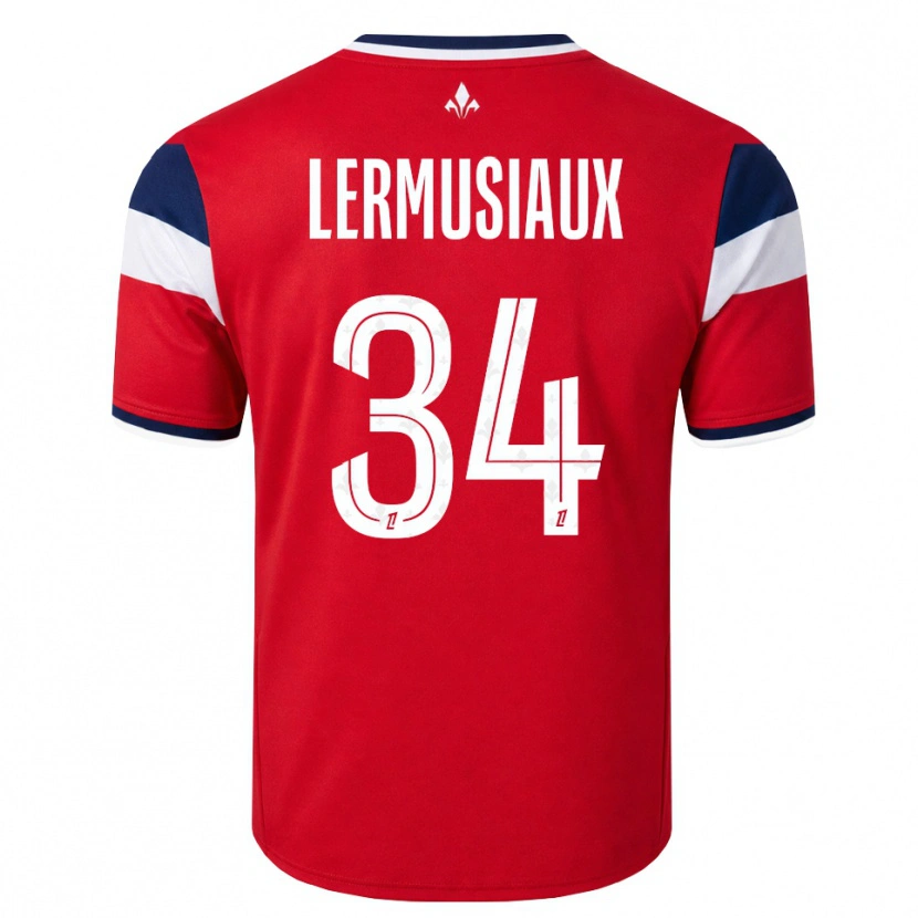 Danxen Heren Chrystal Lermusiaux #34 Rood Wit Koninklijk Blauw Thuisshirt Thuistenue 2026/27 T-Shirt België