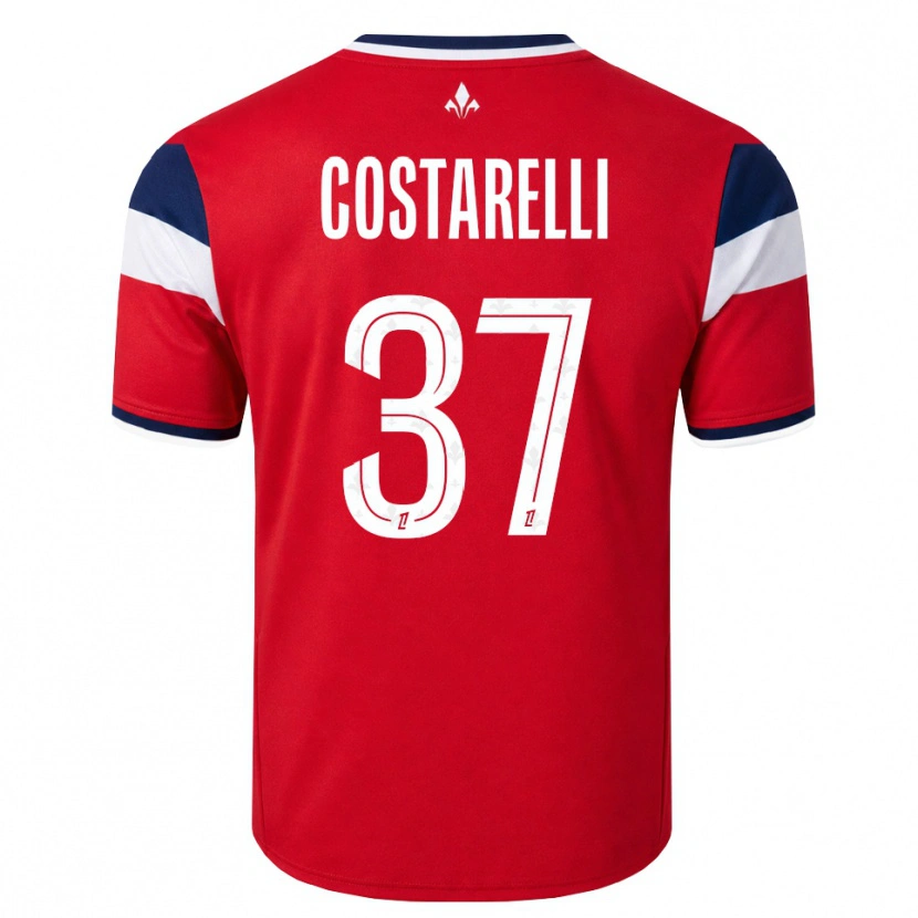Danxen Heren Morgan Costarelli #37 Rood Wit Koninklijk Blauw Thuisshirt Thuistenue 2026/27 T-Shirt België