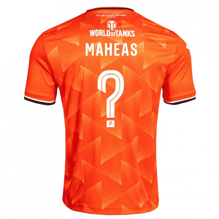 Danxen Heren Paul Maheas #0 Oranje Wit Zwart Thuisshirt Thuistenue 2026/27 T-Shirt België