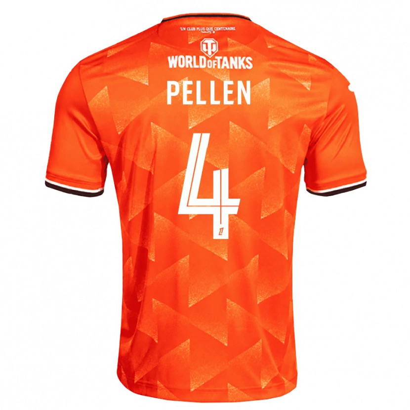 Danxen Heren Louise Pellen #4 Oranje Wit Zwart Thuisshirt Thuistenue 2026/27 T-Shirt België