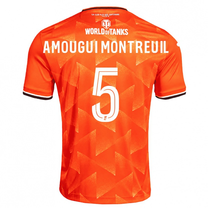 Danxen Heren Maceo Amougui Montreuil #5 Oranje Wit Zwart Thuisshirt Thuistenue 2026/27 T-Shirt België