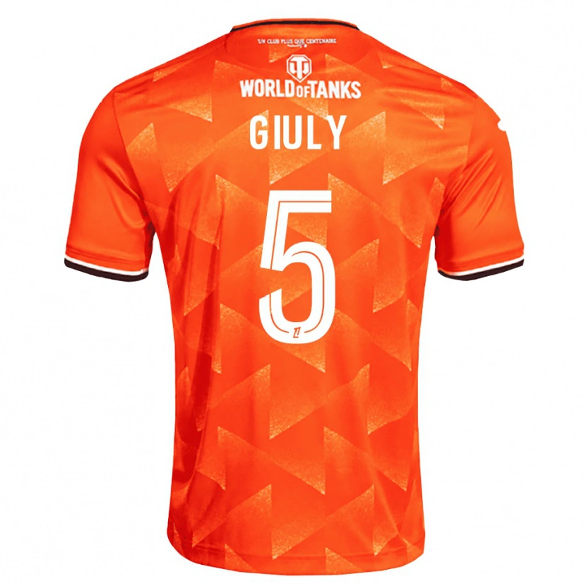Danxen Heren Jade Giuly #5 Oranje Wit Zwart Thuisshirt Thuistenue 2026/27 T-Shirt België
