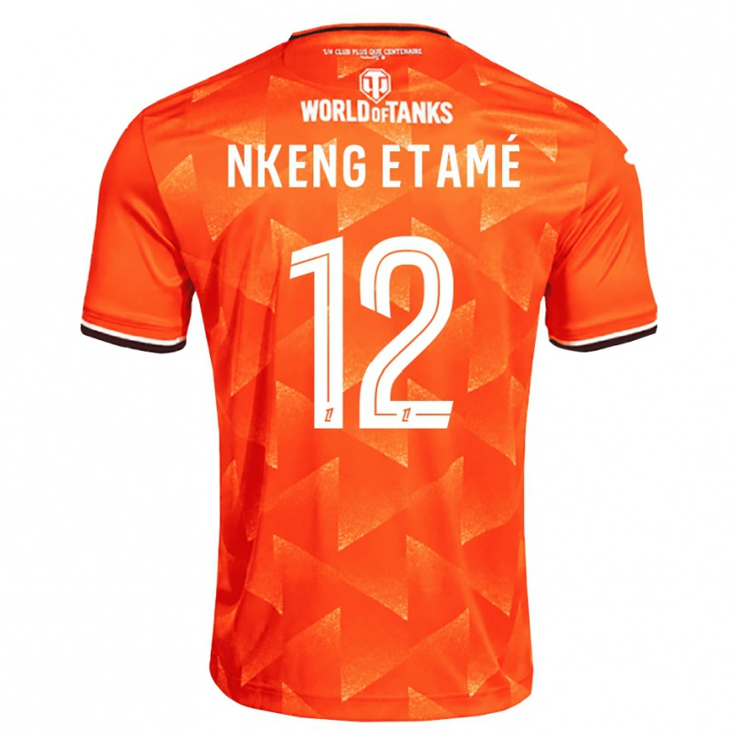 Danxen Heren Shaï Nkeng Etamé #12 Oranje Wit Zwart Thuisshirt Thuistenue 2026/27 T-Shirt België