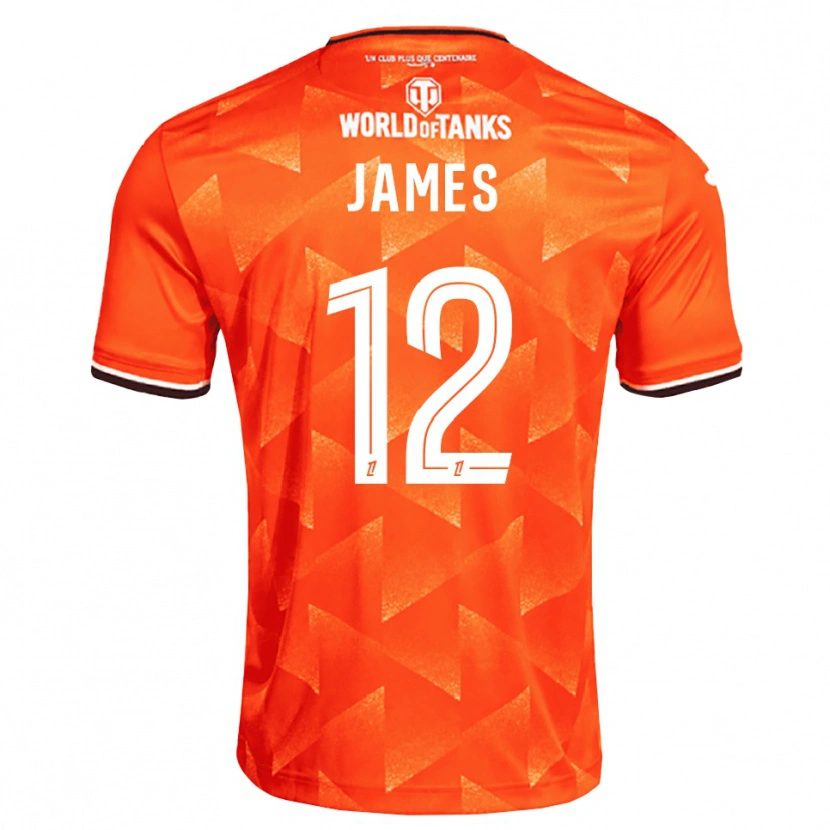 Danxen Heren Isaac James #12 Oranje Wit Zwart Thuisshirt Thuistenue 2026/27 T-Shirt België