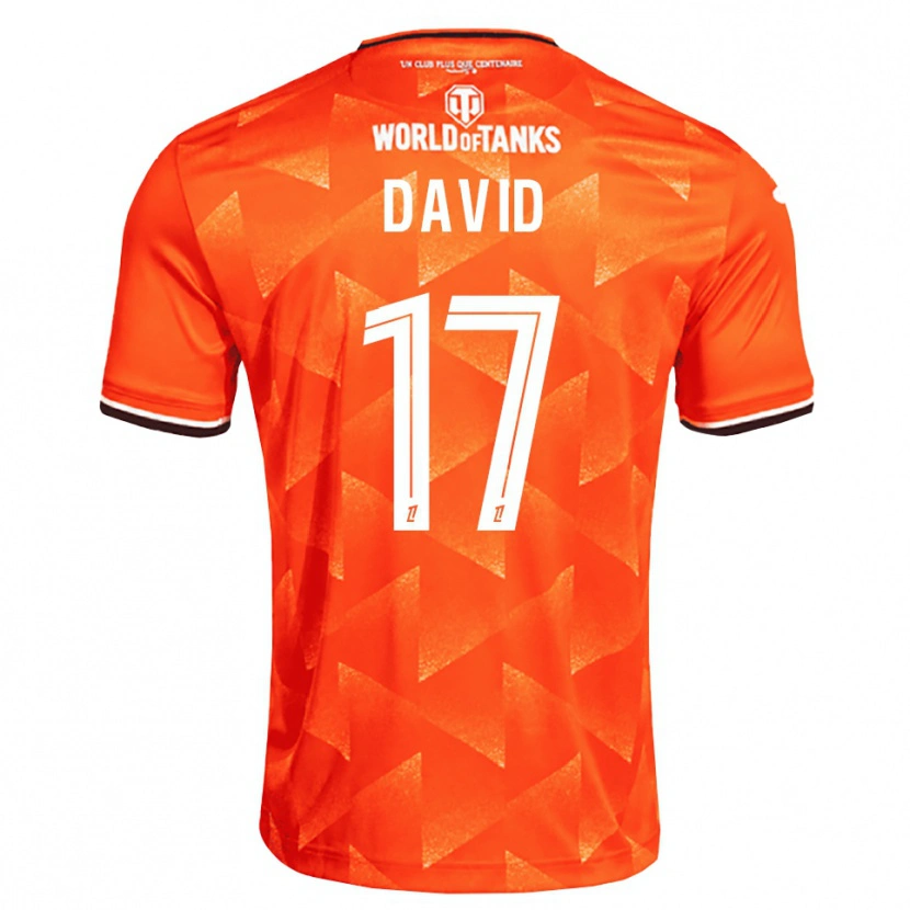 Danxen Heren Dune David #17 Oranje Wit Zwart Thuisshirt Thuistenue 2026/27 T-Shirt België