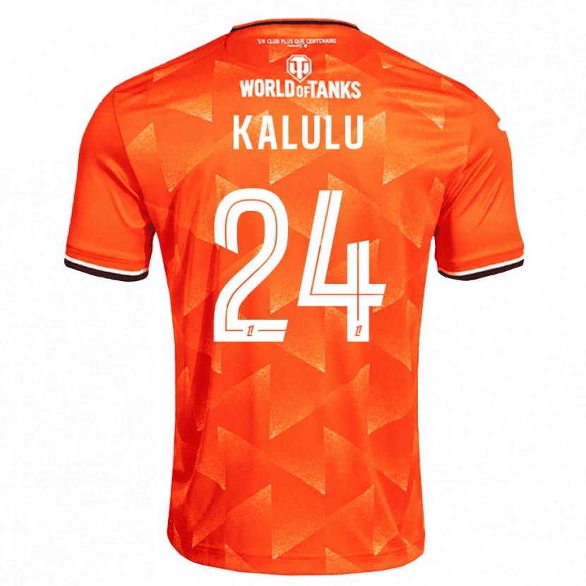 Danxen Heren Gédéon Kalulu #24 Oranje Wit Zwart Thuisshirt Thuistenue 2026/27 T-Shirt België