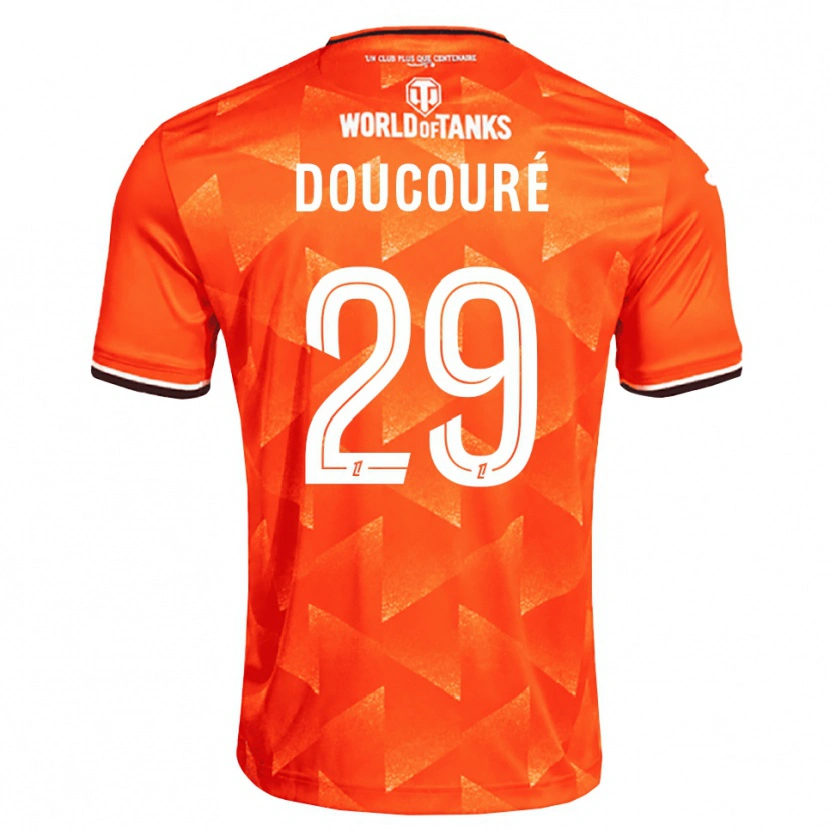 Danxen Heren Siriné Doucouré #29 Oranje Wit Zwart Thuisshirt Thuistenue 2026/27 T-Shirt België