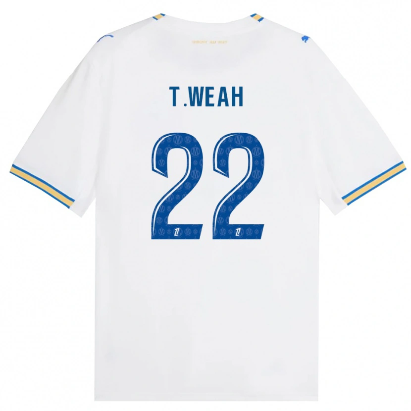 Danxen Heren Timothy Weah #22 Dodgerblauw Wit Thuisshirt Thuistenue 2026/27 T-Shirt België