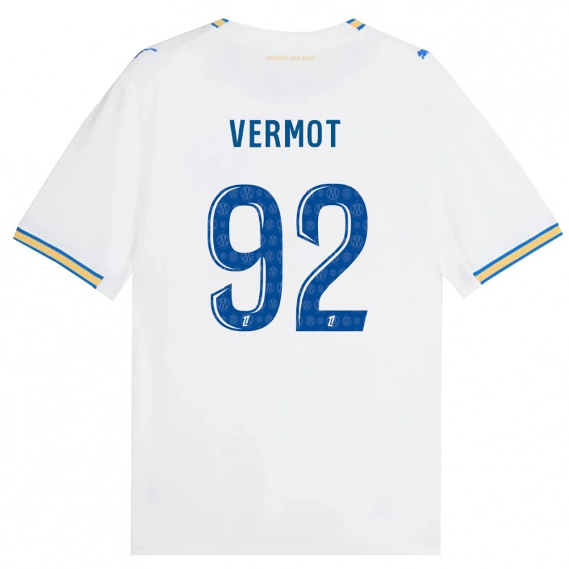 Danxen Heren Théo Vermot #92 Dodgerblauw Wit Thuisshirt Thuistenue 2026/27 T-Shirt België