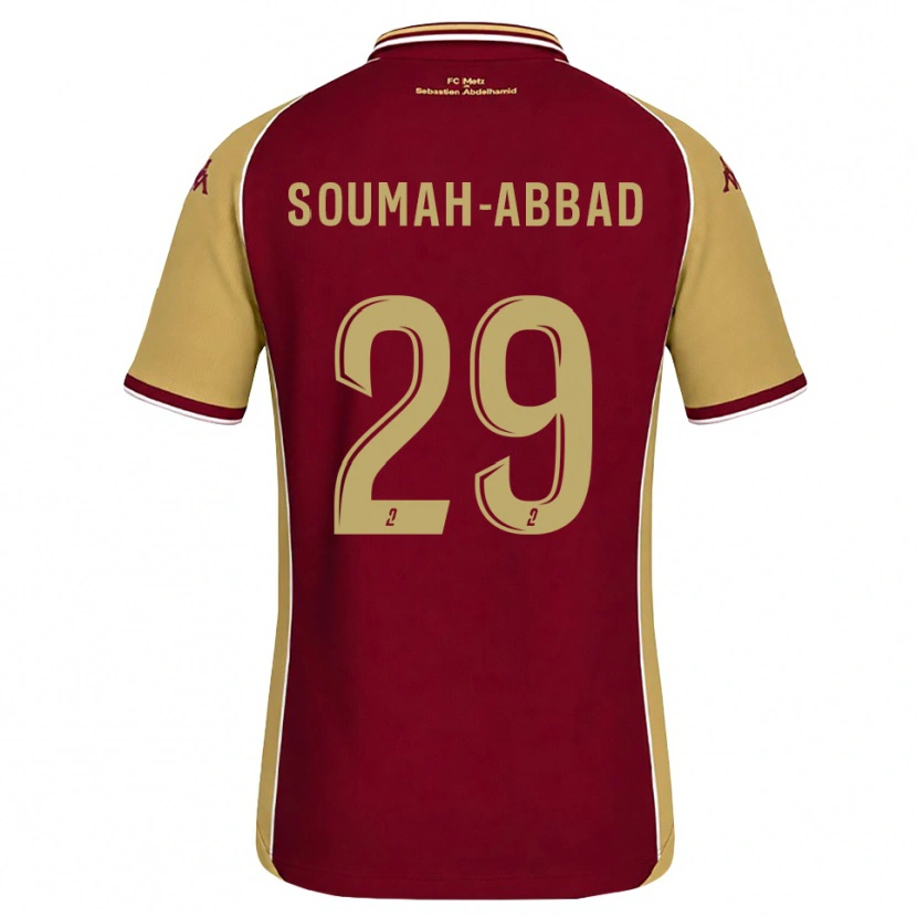 Danxen Heren Édouard Soumah-Abbad #29 Goudenrood Donkerrood Thuisshirt Thuistenue 2026/27 T-Shirt België