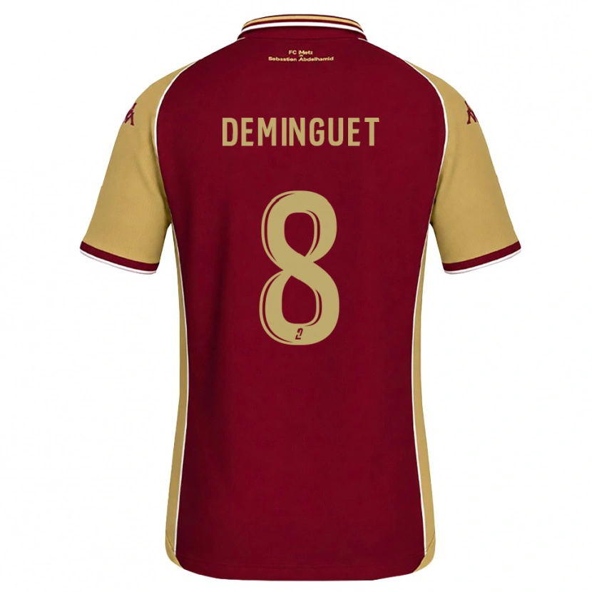 Danxen Heren Jessy Deminguet #8 Goudenrood Donkerrood Thuisshirt Thuistenue 2026/27 T-Shirt België