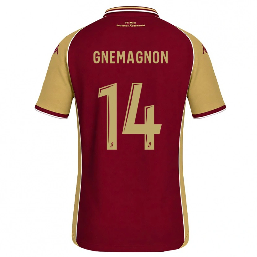 Danxen Heren Mahi Gnemagnon #14 Goudenrood Donkerrood Thuisshirt Thuistenue 2026/27 T-Shirt België