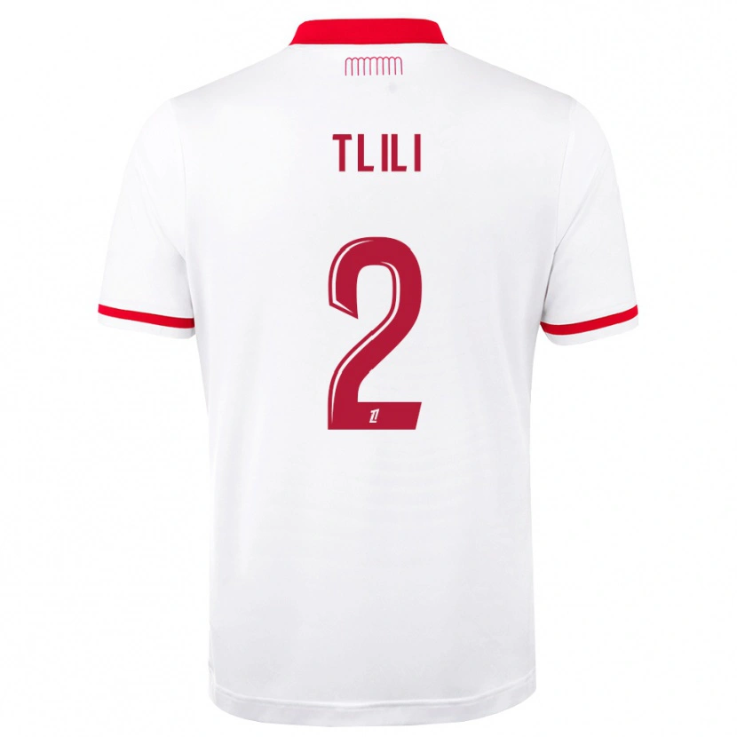 Danxen Heren Mehdi Tlili #2 Rood Wit Thuisshirt Thuistenue 2026/27 T-Shirt België