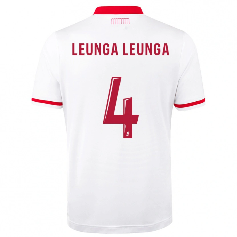 Danxen Heren Daryl Leunga Leunga #4 Rood Wit Thuisshirt Thuistenue 2026/27 T-Shirt België