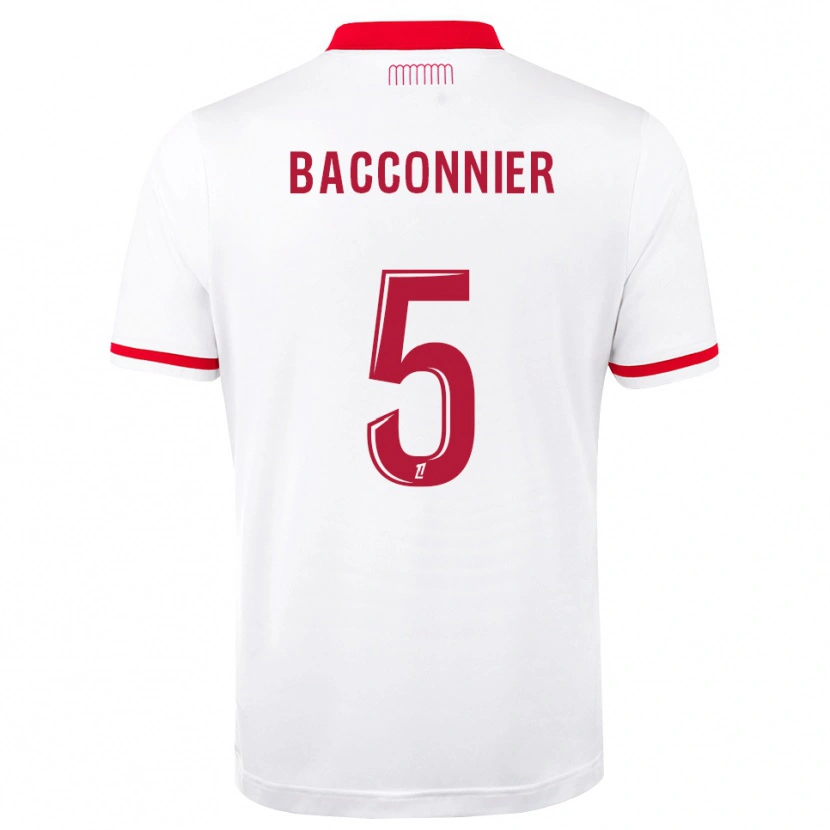 Danxen Heren Kévin Bacconnier #5 Rood Wit Thuisshirt Thuistenue 2026/27 T-Shirt België