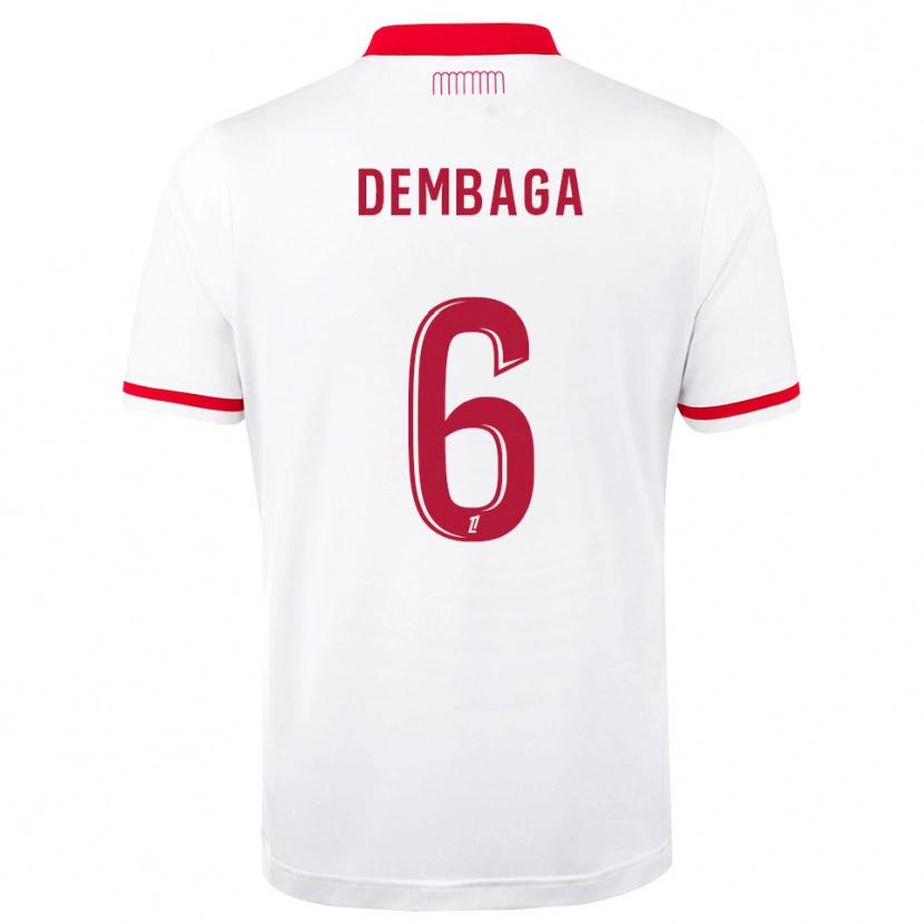 Danxen Heren Boubakar Dembaga #6 Rood Wit Thuisshirt Thuistenue 2026/27 T-Shirt België