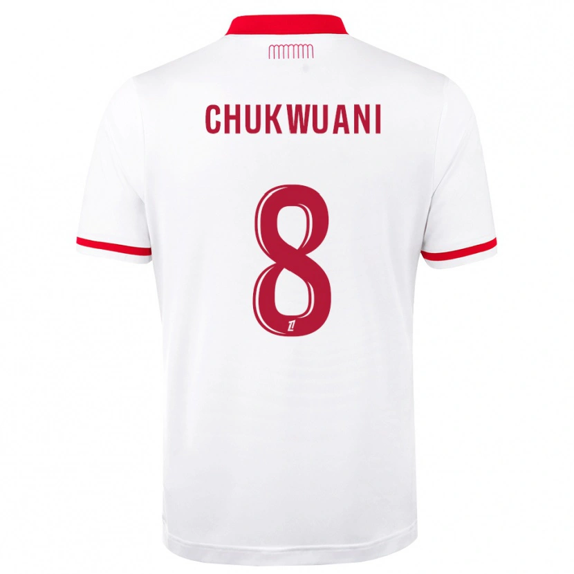Danxen Heren Ekene Chukwuani #8 Rood Wit Thuisshirt Thuistenue 2026/27 T-Shirt België