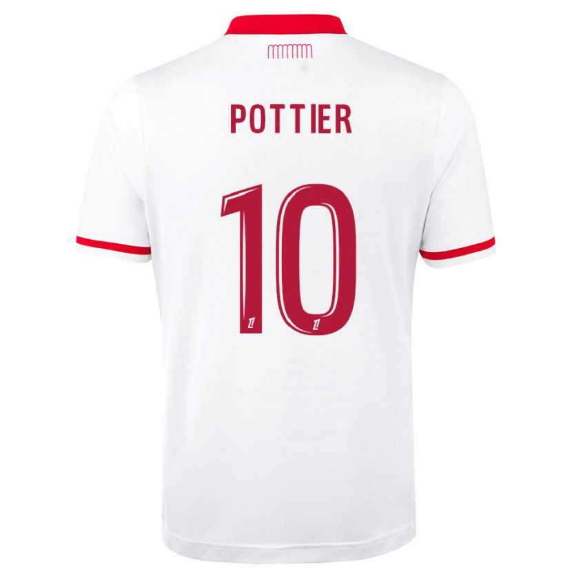 Danxen Heren Morgan Pottier #10 Rood Wit Thuisshirt Thuistenue 2026/27 T-Shirt België