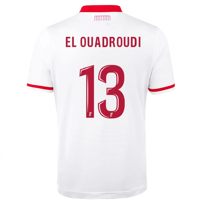 Danxen Heren Imrane El Ouaroudi #13 Rood Wit Thuisshirt Thuistenue 2026/27 T-Shirt België
