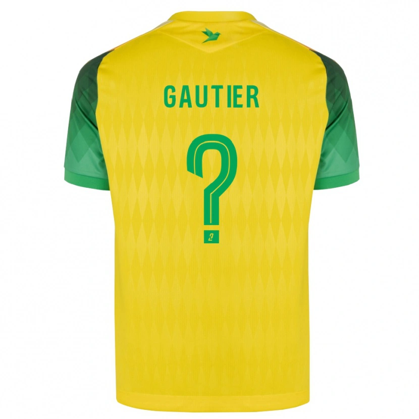 Danxen Heren Louka Gautier #0 Geel Groen Rood Thuisshirt Thuistenue 2026/27 T-Shirt België