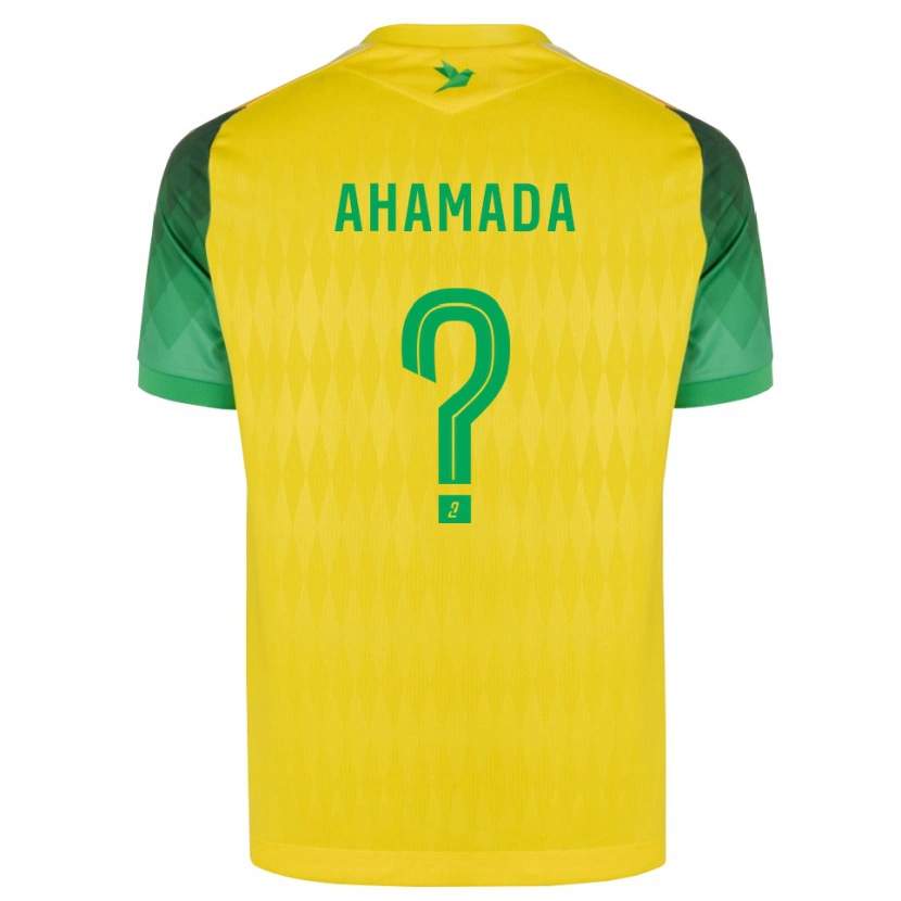 Danxen Heren Houssam Ahamada #0 Geel Groen Rood Thuisshirt Thuistenue 2026/27 T-Shirt België