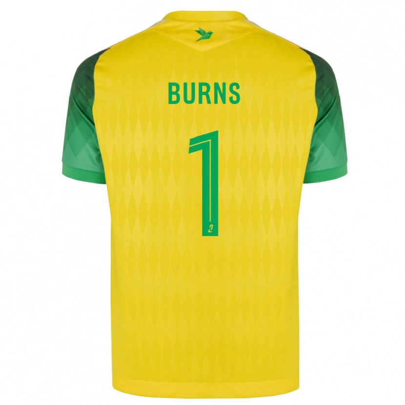 Danxen Heren Emily Burns #1 Geel Groen Rood Thuisshirt Thuistenue 2026/27 T-Shirt België