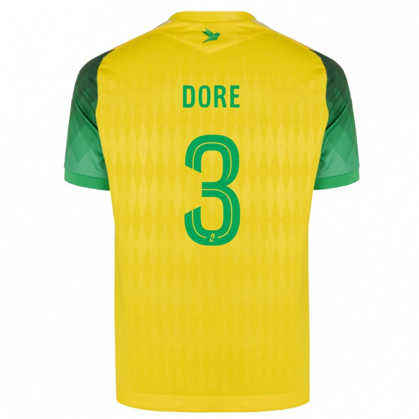Danxen Heren Louis Dore #3 Geel Groen Rood Thuisshirt Thuistenue 2026/27 T-Shirt België
