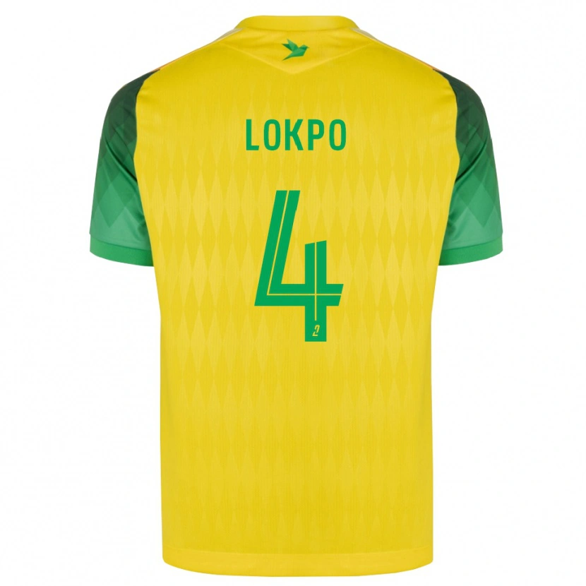 Danxen Heren Romaric Lokpo #4 Geel Groen Rood Thuisshirt Thuistenue 2026/27 T-Shirt België